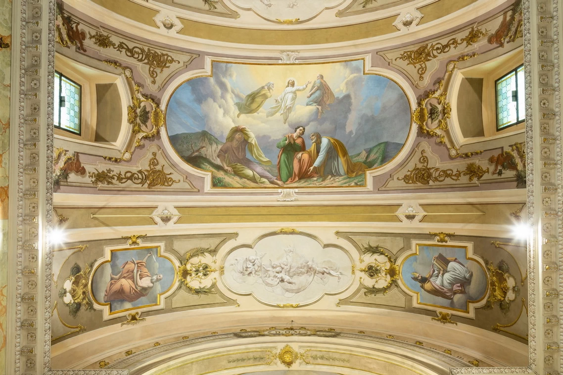 La Trasfigurazione - 1881 ca., affresco, chiesa di San Zenone, Passirano (BS)